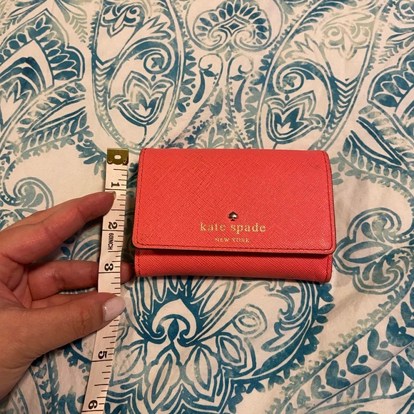 Kate Spade Coral Pink Card Holder / Coin Purse - Picture 8 of 8